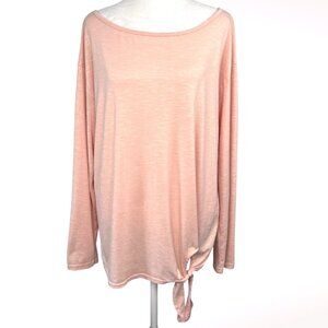 Long Sleeve Top Pink Lightweight Size Large